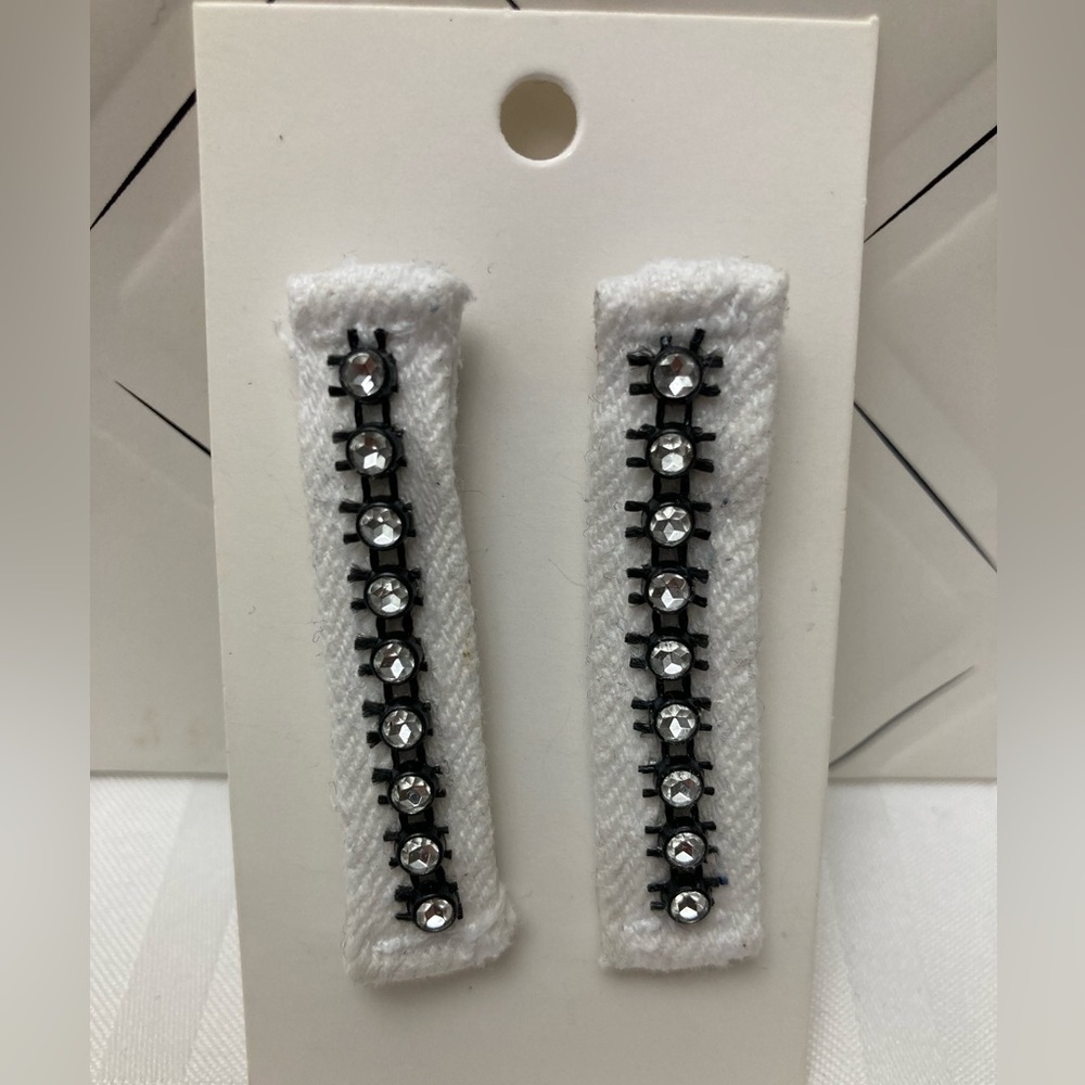 Denim earrings